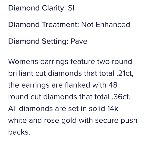 🎆TRADED! NOT FOR SALE! Genuine Diamond Earrings🎆 - Picture 3 of 8